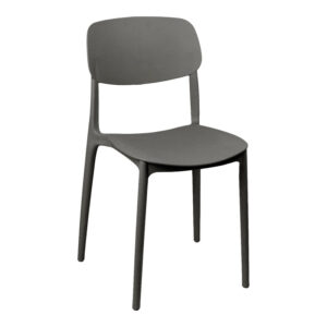 Stackable Berdian Argos The Classic pp chair in dark grey color 38x49x79cm