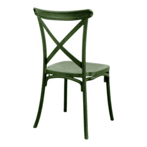 326 000046 1 Stackable Crossie chair Argos The Classic pp in dark green shade 38x46.5x82cm