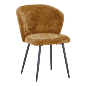 Karg Argos The Classic chair camel fabric-leg black metal 57x62x80cm