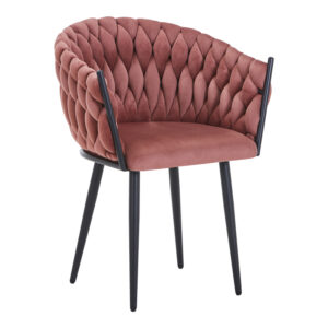 Vivian armchair Argos The Classic rotten apple velvet-leg black metal 61x55x80cm
