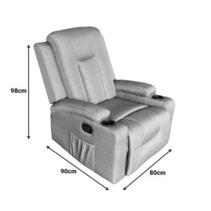 331 000006 3 Relax armchair Gessel Argos The Classic fabric in anthracite 80x90x98cm