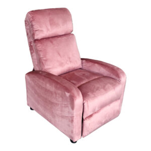 Relax armchair Norva Argos The Classic velvet in dusty rose shade 68.5x86x100cm