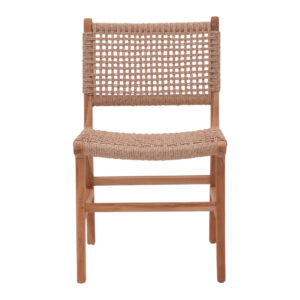 336 000003 3 Sponze chair Argos The Classic teak wood skeleton and pe rope in natural color 50x58.5x85cm