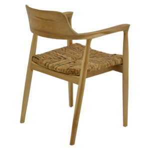 336 000006 2 Denverone armchair Argos The Classic natural teak wood-straw 57x54x79cm