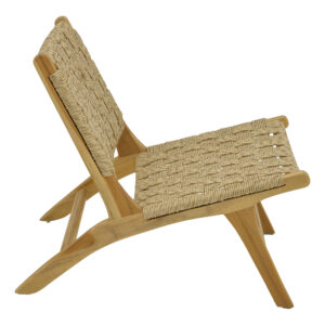 336 000011 2 Foldere Argos The Classic armchair natural teak wood pe rope 65x78x68cm