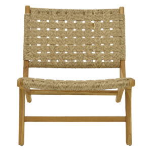 336 000011 3 Foldere Argos The Classic armchair natural teak wood pe rope 65x78x68cm