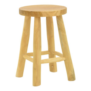 Sega stool Argos The Classic natural color teak wood D30x45cm