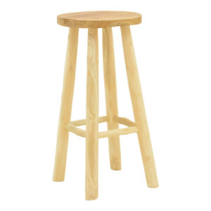 Nusiwo bar stool Argos The Classic teak wood in natural shade D35x70cm