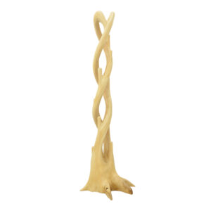 Floor-standing coat rack Gantou Argos The Classic suar wood in natural shade 40x40x200cm