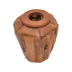 338 000014 1 Decorative vase Archean Argos The Classic teak wood in natural shade D30x30cm