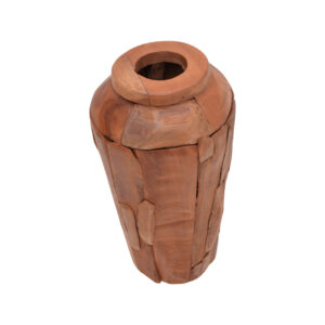 338 000015 1 Decorative vase Archean Argos The Classic teak wood in natural color D30x60cm