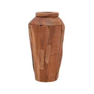 Decorative vase Archean Argos The Classic teak wood in natural color D30x60cm