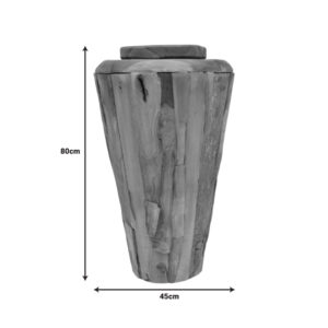 338 000018 1 Decorative vase Ualan Argos The Classic teak wood in natural shade D45x80cm