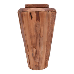 Decorative vase Ualan Argos The Classic teak wood in natural shade D45x80cm