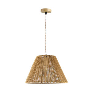 Single-light ceiling lamp Lubuto Argos The Classic metal-rope in natural shade Φ34.5x23cm