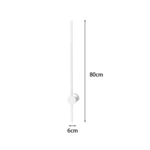 342 000106 2 Wall led light Eftenbo Argos The Classic in white color D8x80cm