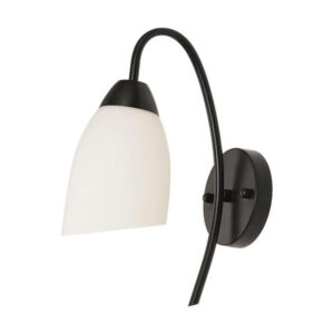 Wall light Berak Argos The Classic led metal in black-white color 10x10x17cm