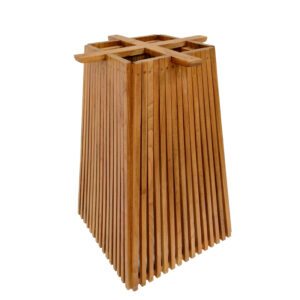 Bar table base Darius Argos The Classic mindi wood in natural shade 60x60x90cm