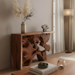 Console table Jako Argos The Classic teak wood in natural color 120x40x80cm