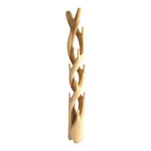 Coat rack Joint Argos The Classic suar wood in natural color 30x30x200cm