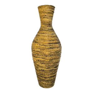 Decorative vase Lerpon Argos The Classic banana rope in natural color D40x100cm