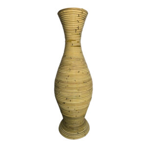 Vase Virnia Argos The Classic pe rattan in natural color D40x70cm