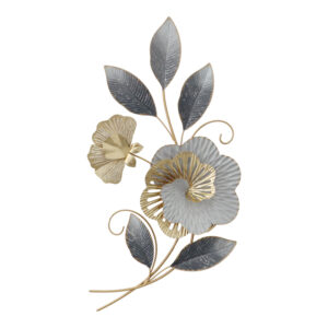 Wall decoration Lux Argos The Classic metal in gold-white shade 49.5x92x7cm