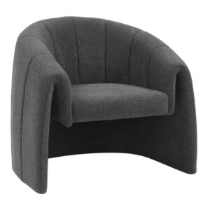 Fassy armchair Argos The Classic bouclé fabric in charcoal color 80x66x80cm