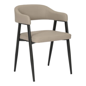 Armchair Sezan Argos The Classic pu in grey-beige color 56x55x78cm