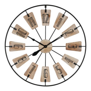 Wall clock Fepo Argos The Classic metal in black shade 80x3x80cm