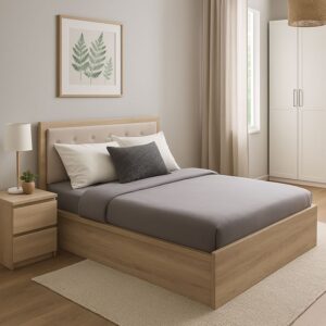 361 000016 1 Double bed Vita Plus Argos The Classic double in sonoma color 160x200cm