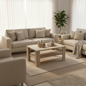 361 000027 Coffee table Khofi Argos The Classic in sonoma color 90x60x42.3cm