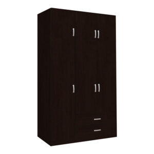 Three-leaf wardrobe with drawers Royal Argos The Classic in wenge shade 150x58x230cm