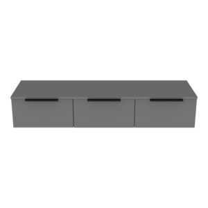 361 000076 3 Console with 3 drawers Doha Argos The Classic in dark grey color 120x39x22cm