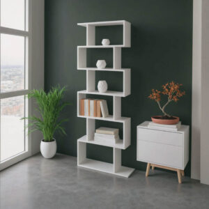 361 000093 1 Bookcase Sezen Argos The Classic in white color 70x24x191.5cm