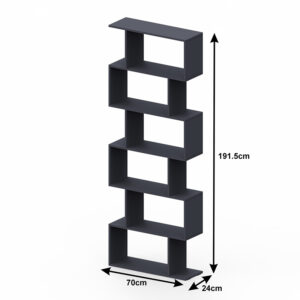 361 000093 2 Bookcase Sezen Argos The Classic in white color 70x24x191.5cm