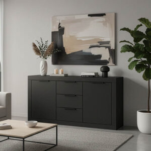Doha Argos The Classic buffet in anthracite color 150x45x80.5cm