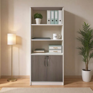 Office bookcase Armadi Argos The Classic in sonoma-white color 80x40x200cm