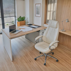 367 000013 1 Work desk Armadi with cabinet Argos The Classic in sonoma-white 180x80x75cm