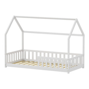 370 000011 2 Montessori-style Callan children's bed with rails Argos The Classic pine wood in white color 90x190cm