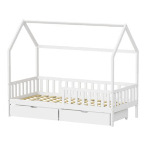 370 000014 2 Montessori style Piccolo children's bed with storage space Argos The Classic white shade pine wood 90x190cm