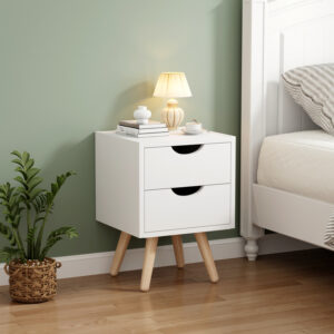 Selma bedside table Argos The Classic in white shade 29.7x29.7x45cm