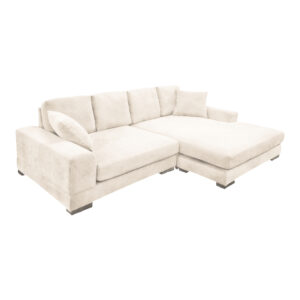 Reversible sofa Cornerdo Argos The Classic beige fabric 265x175x85cm