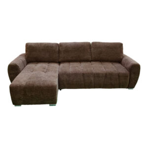 371 000010 1 Reversible sofa-bed Vivad Argos The Classic fabric in dark brown color 275x164x91cm