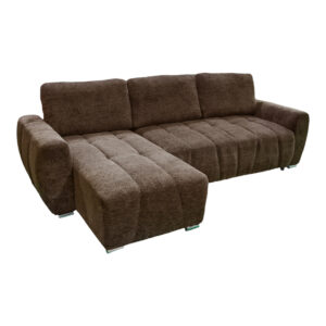 Reversible sofa-bed Vivad Argos The Classic fabric in dark brown color 275x164x91cm