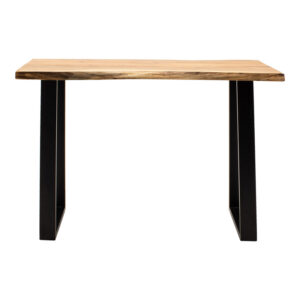 372 000011 2 Felasia Argos The Classic console solid acacia wood thickness 3.7-4cm in natural shade with black metal legs 120x45x78cm