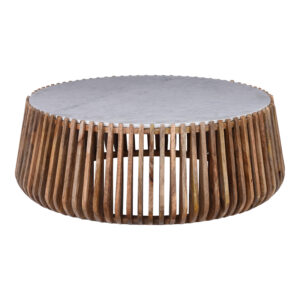 372 000017 2 Coffee table Mable Argos The Classic mango wood in natural color and marble look surface D120x45cm
