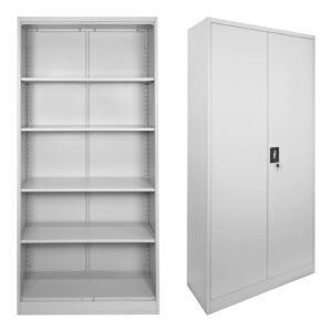 Ugren Argos The Classic metal cabinet in light gray color 90x40x180cm