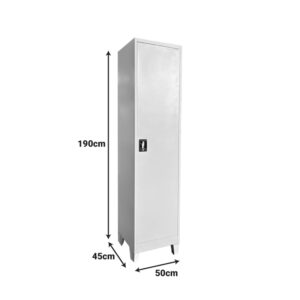 378 000007 3 Koya Argos The Classic metal cabinet in light gray color 50x45x190cm