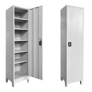 378 000007 Koya Argos The Classic metal cabinet in light gray color 50x45x190cm